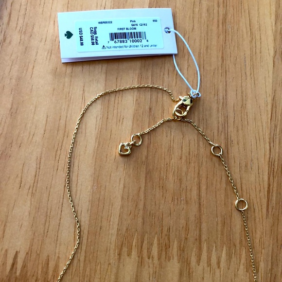KATE SPADE “FIRST BLOOM” PINK FLOWER NECKLACE 🌸 - Picture 6 of 10